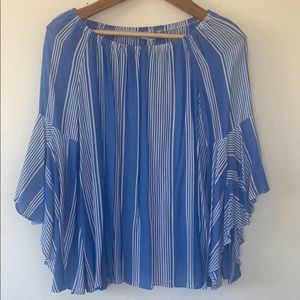 Fever Ruffle Sleeve Shirt L